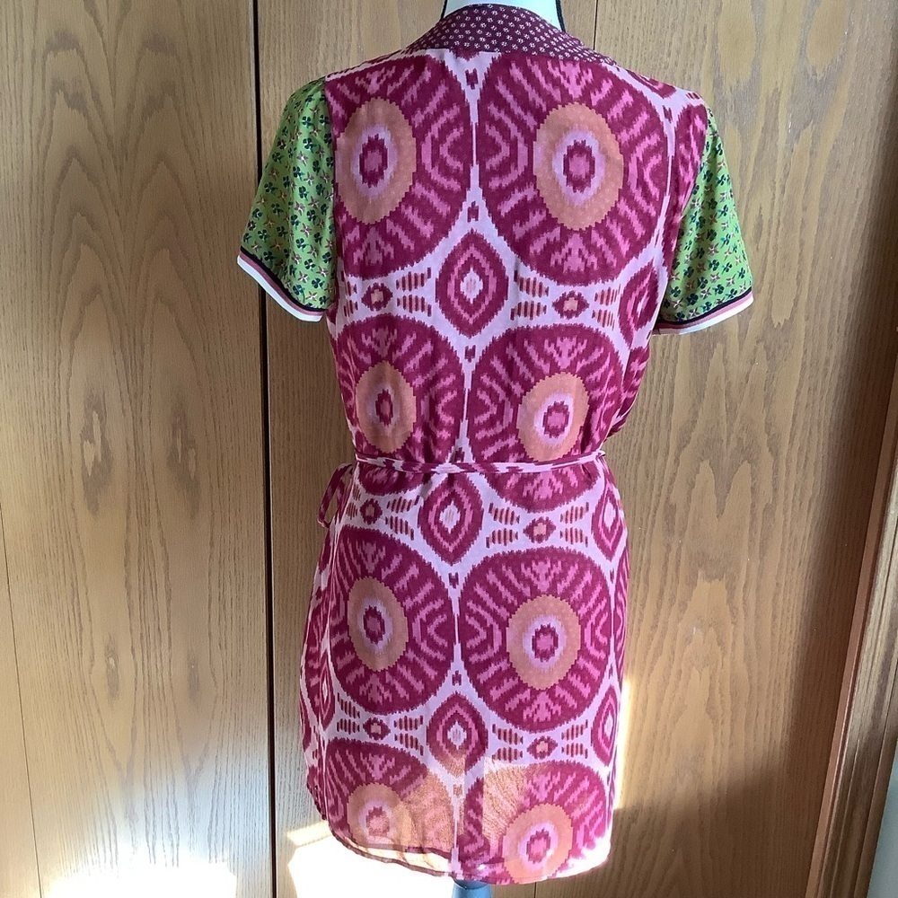 Scotch & Soda Colorful Patterned Block Wrap Kimon… - image 2